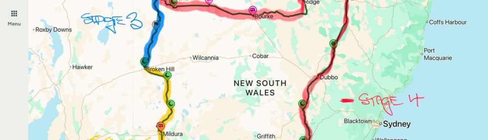 Vic Tagalong to Broken Hill Route